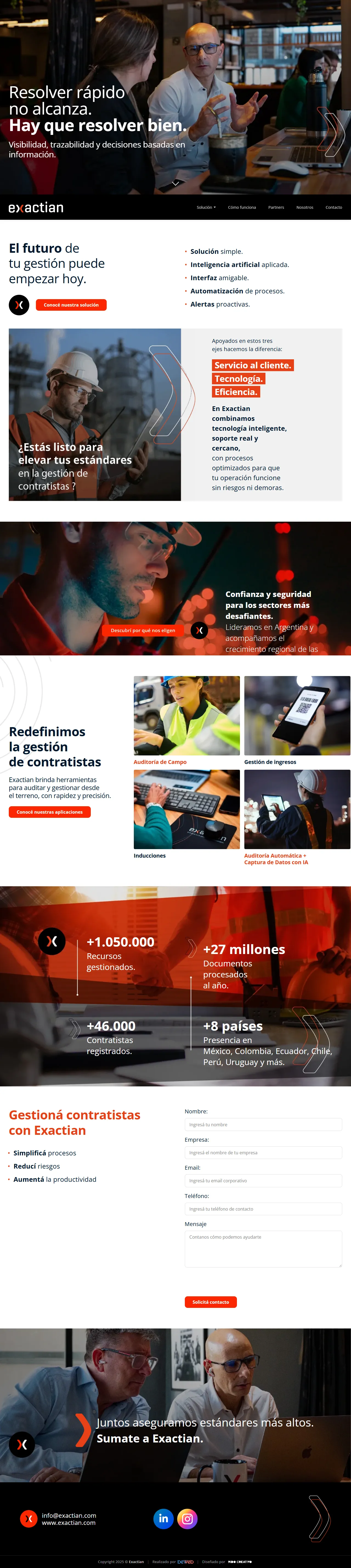 Sitio de Exactian