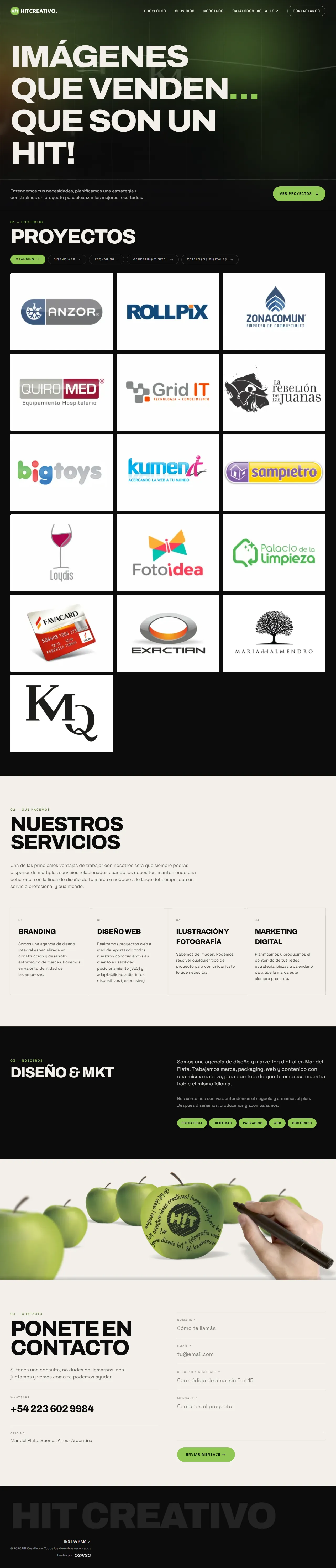Sitio de Hit Creativo